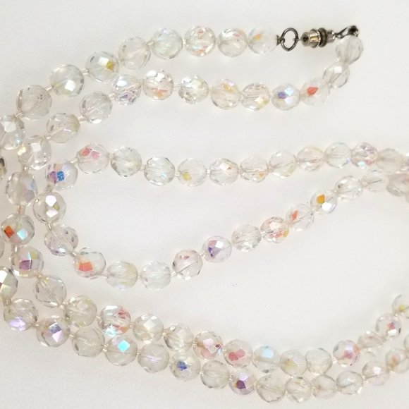 Long Vintage Czech Glass Necklace - Picture 3 of 7